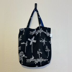 Sunbrella Whirligig Midnight Fabric Tote Bag‎
